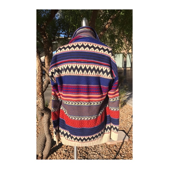 b Sharp Southwestern Tribal Sweater - Picture 4 of 6
